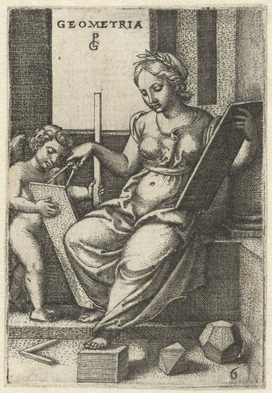 Meetkunde Geometria (Zeven Vrije Kunsten) - Georg Pencz