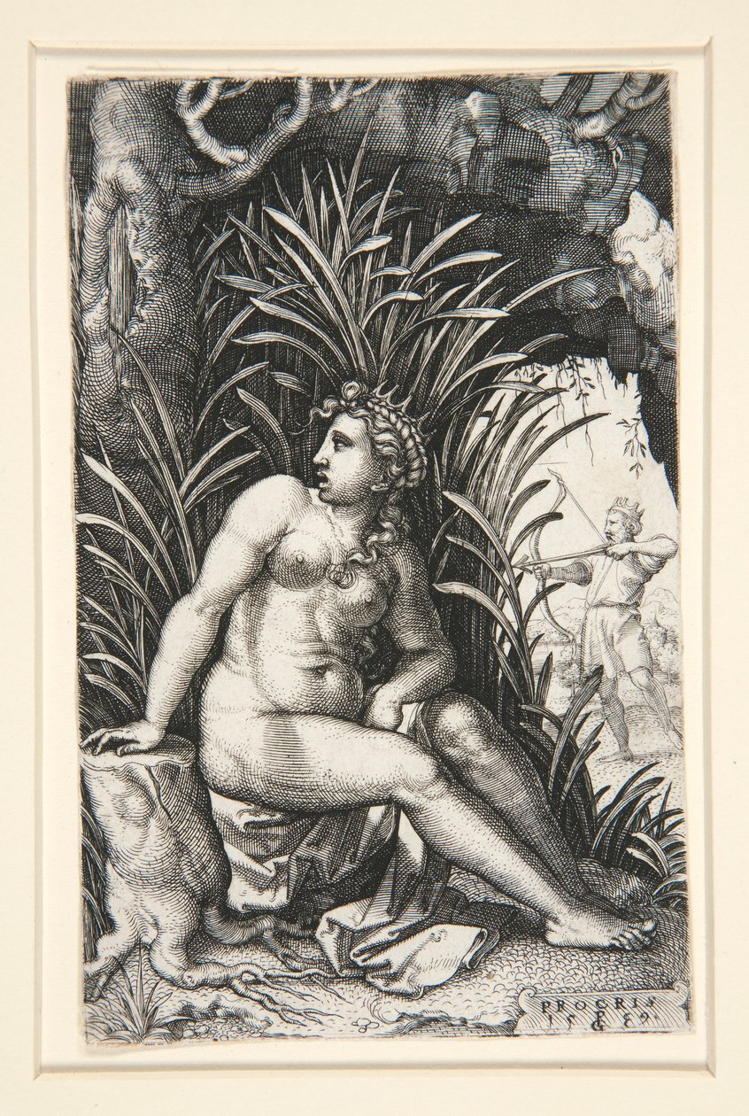 Procris et Céphale, de la série Les Héroïnes grecques - Georg Pencz