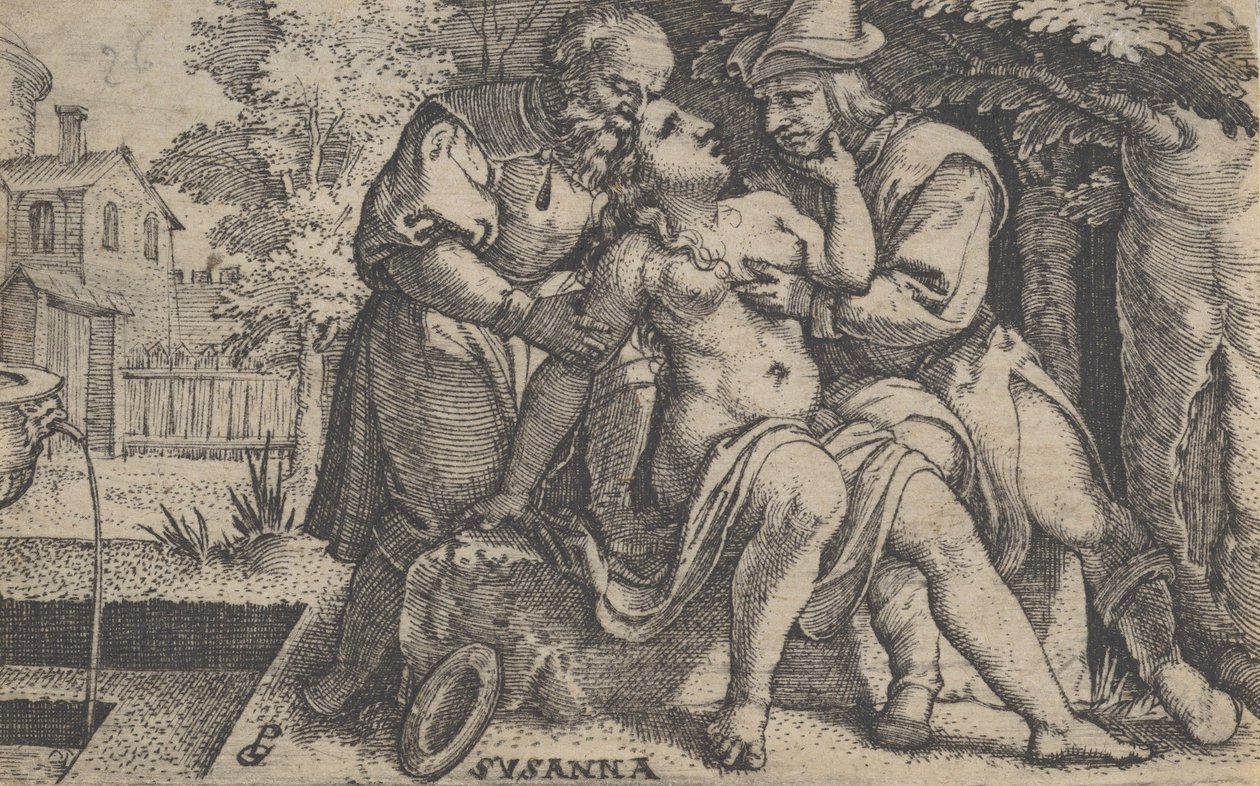 Suzanne et les vieillards - Georg Pencz