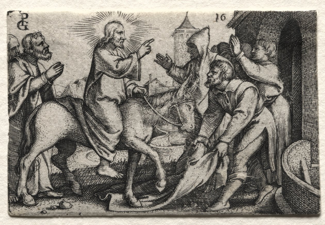La vie de Jésus-Christ : Christ entrant à Jérusalem - Georg Pencz