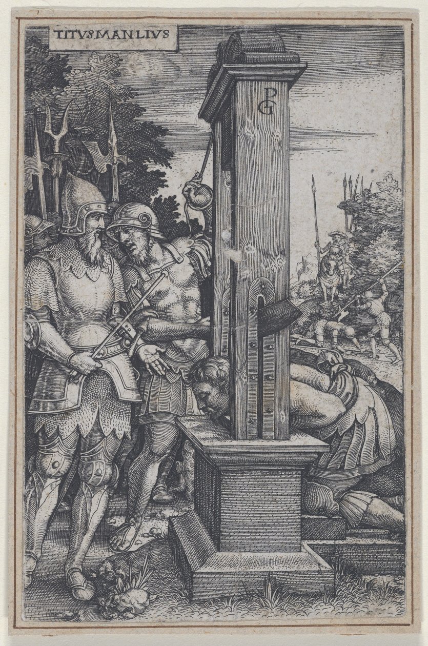 Titus Manlius, des Héros romains - Georg Pencz