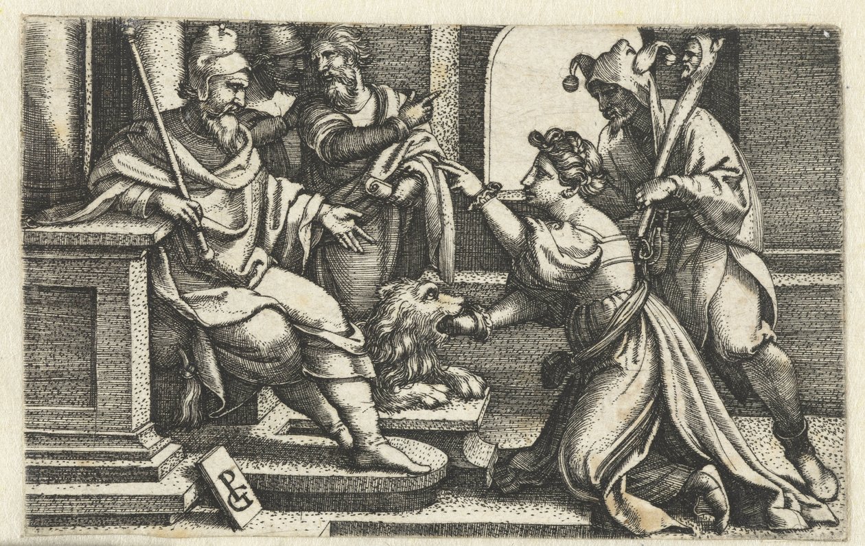 Femme déclarant son innocence sous serment - Georg Pencz