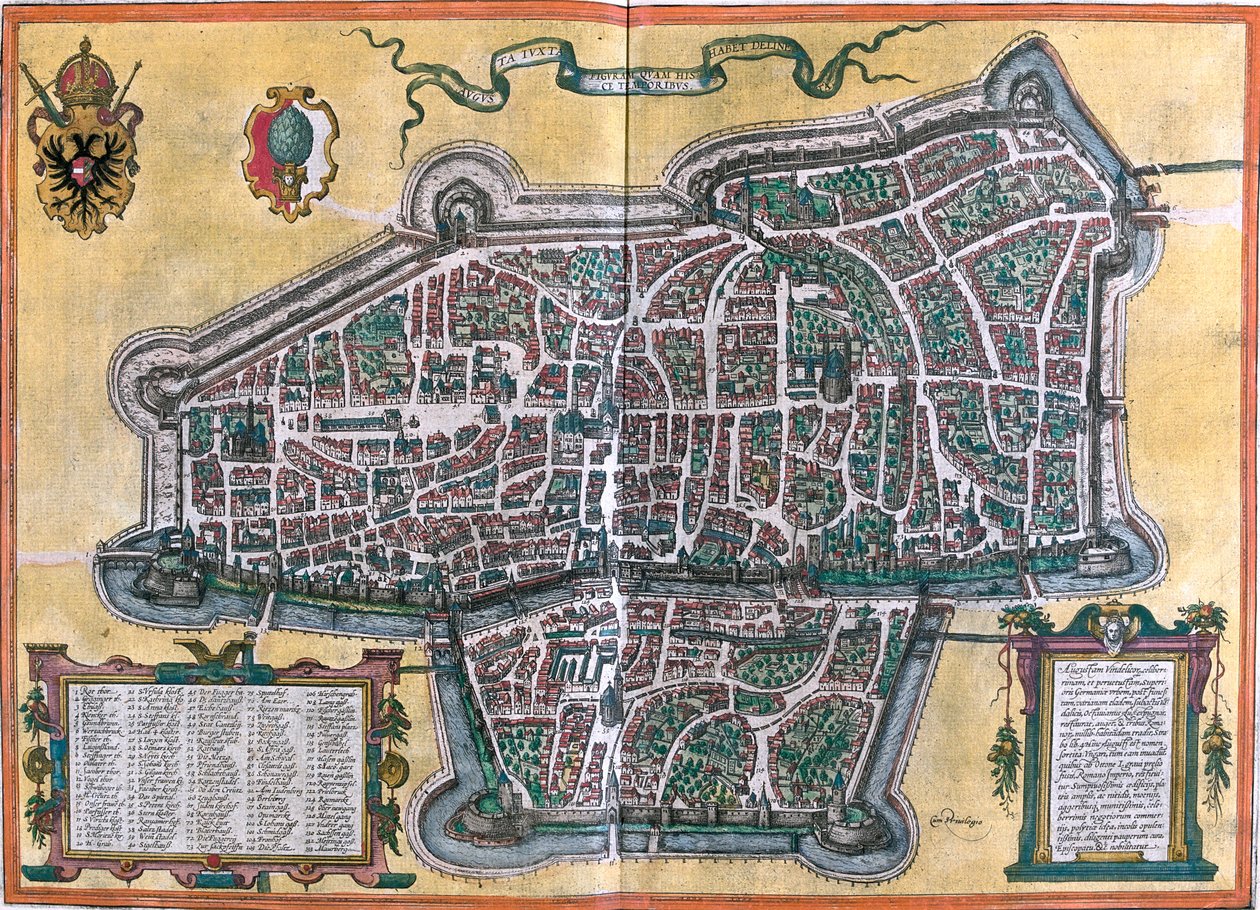 Augsburg, Allemagne - Georg and Hogenberg Franz (1535 90) Braun
