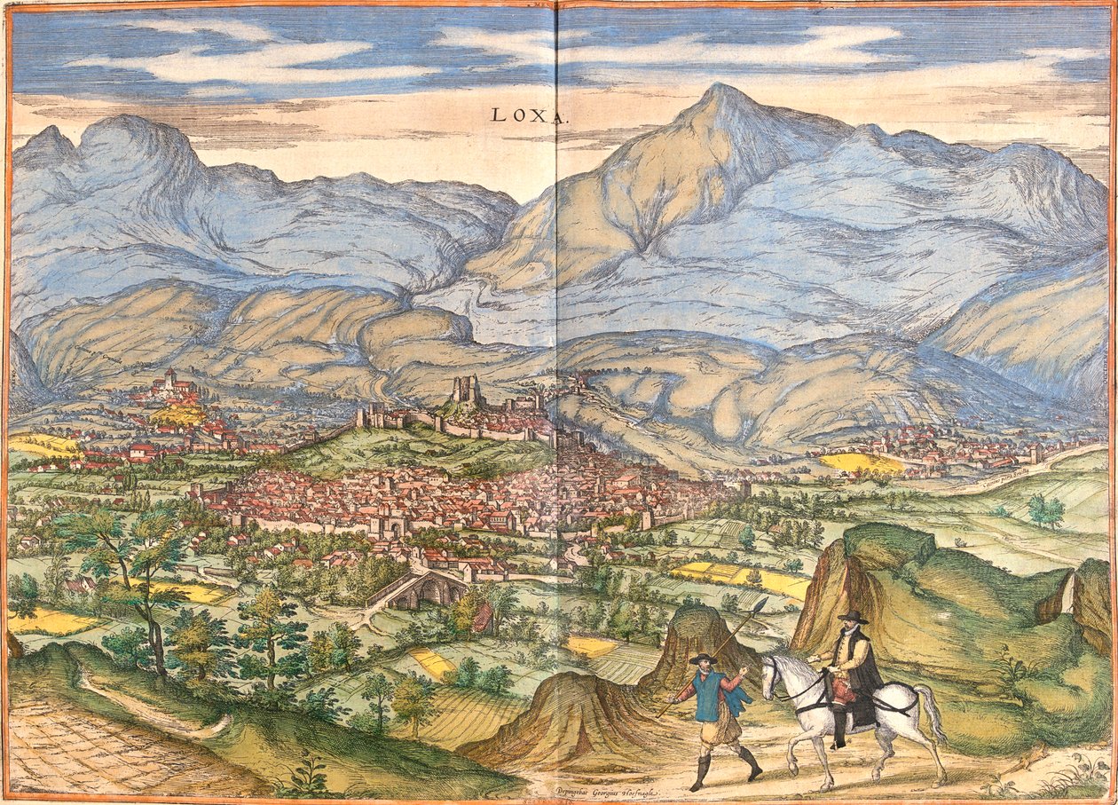 Loja, Espagne - Georg and Hogenberg Franz (1535 90) Braun