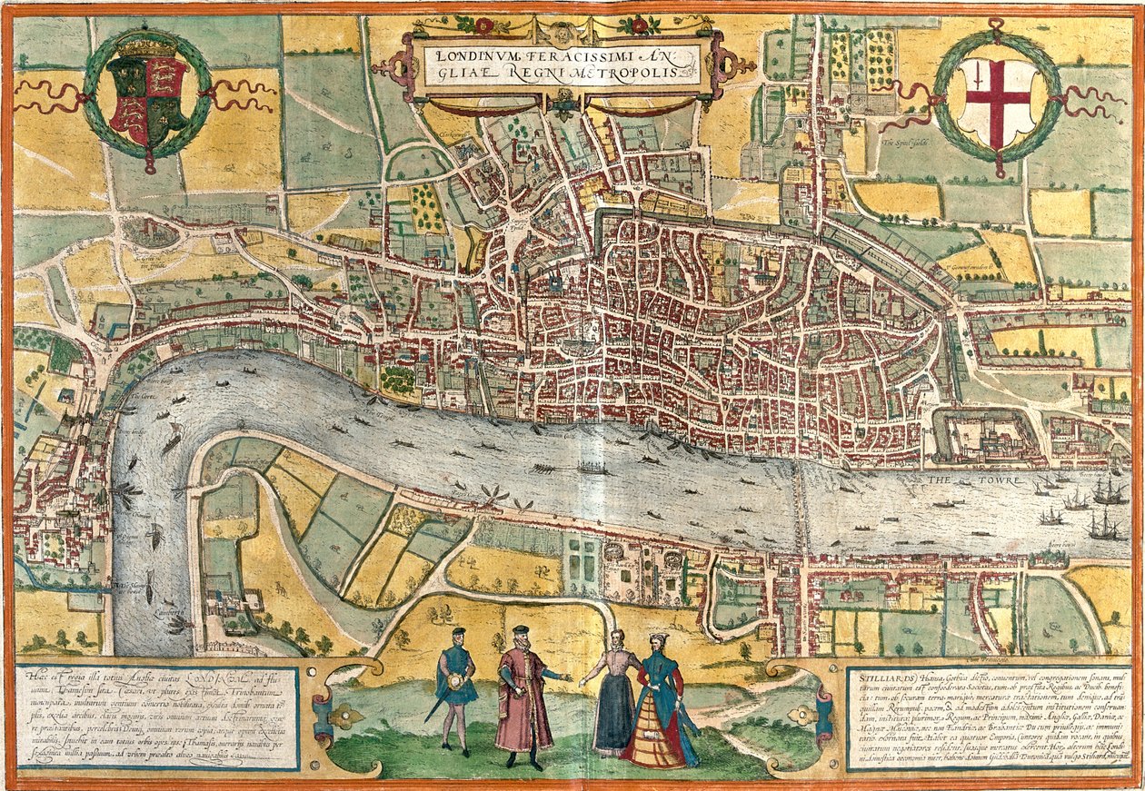 Londres, Grande-Bretagne - Georg and Hogenberg Franz (1535 90) Braun