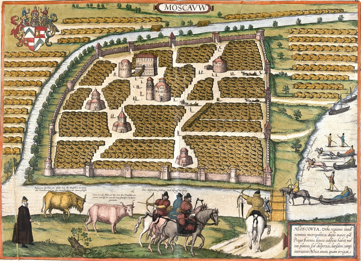 Moscou, Russie - Georg and Hogenberg Franz (1535 90) Braun