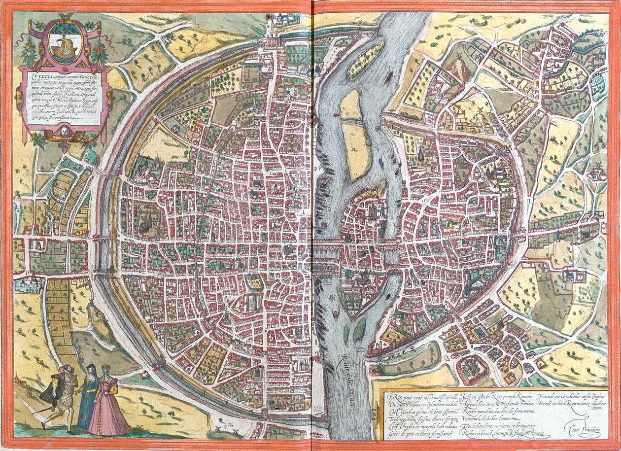 Paris, France - Georg and Hogenberg Franz (1535-90) Braun