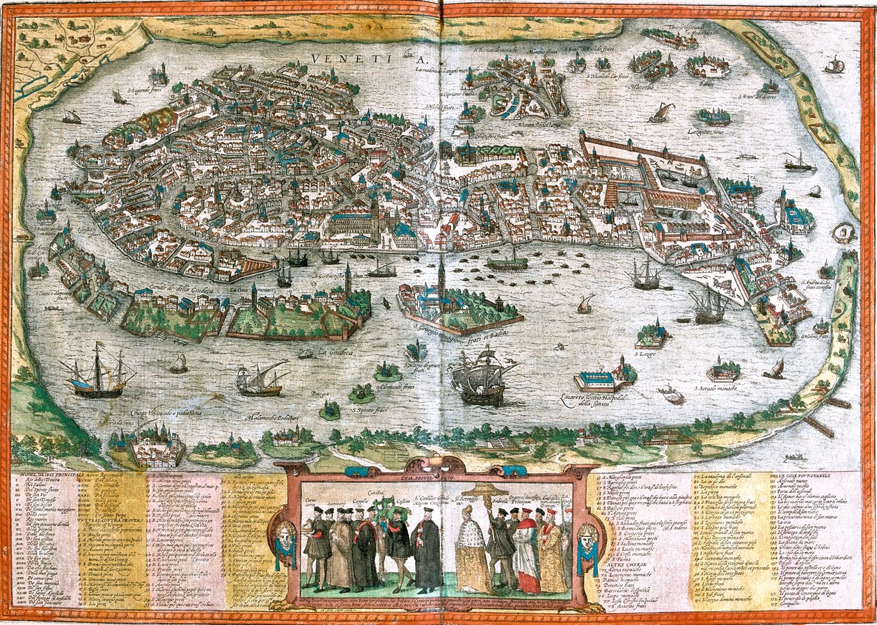 Venise, Italie - Georg and Hogenberg Franz (1535 90) Braun