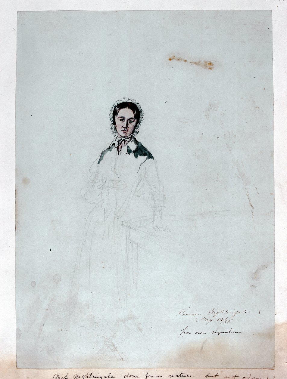 Portrait inachevé de Florence Nightingale (1820-1910) 1856 - George Cadogan