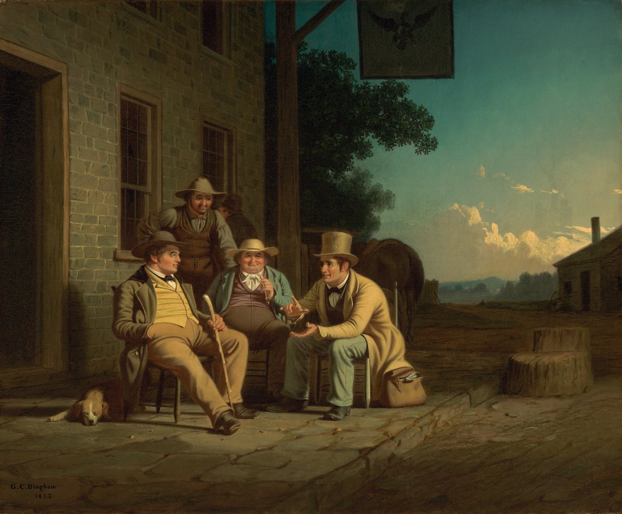 Canvassing pour un vote - George Caleb Bingham