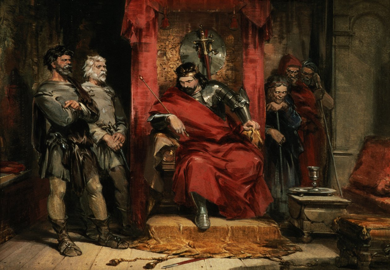 Macbeth instruisant les meurtriers employés pour tuer Banquo - George Cattermole