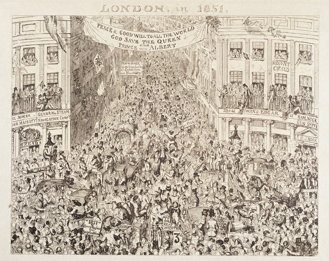 La Grande Exposition de 1851 de Mayhew : Londres en 1851 - George Cruikshank