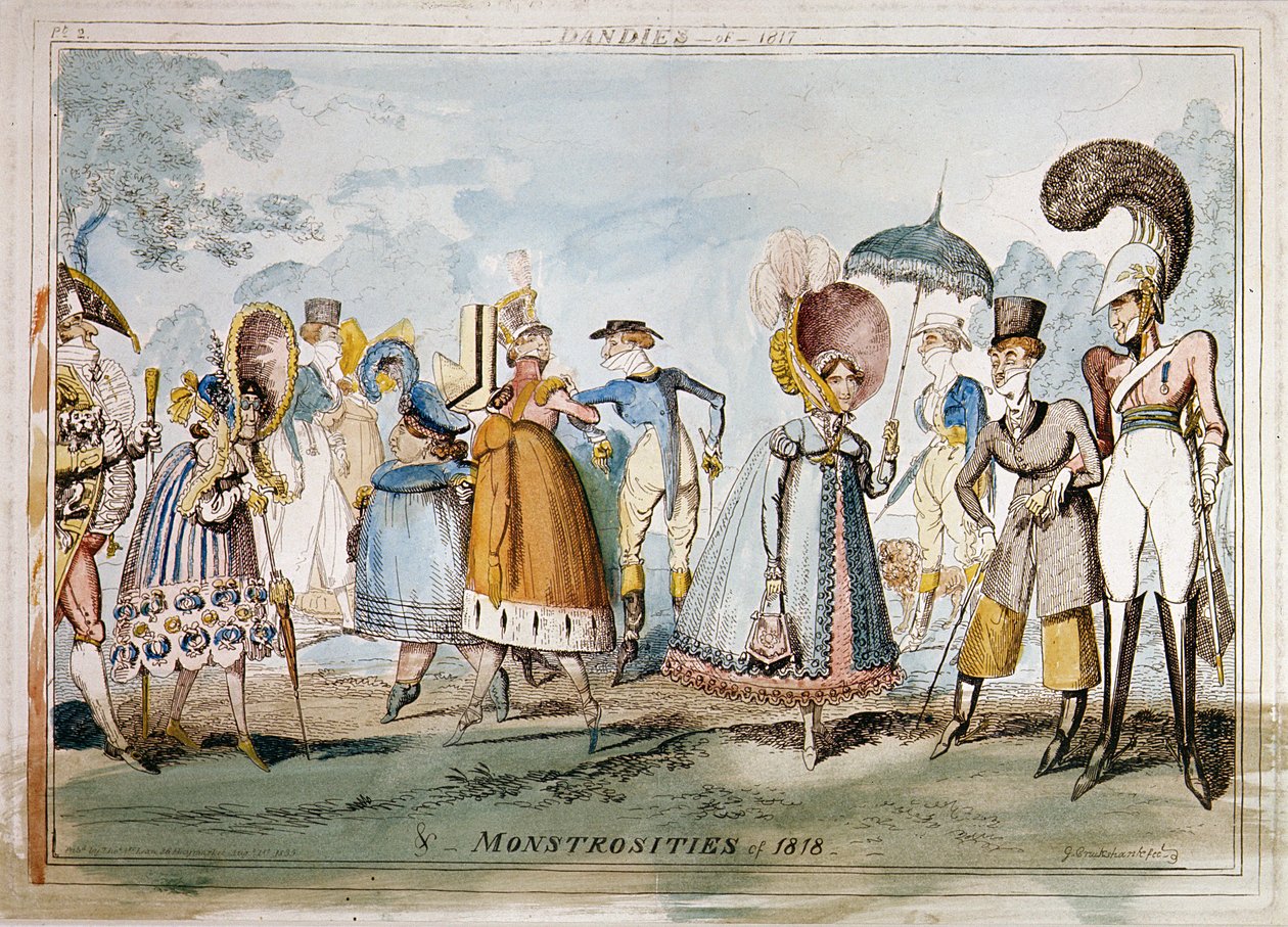Monstruosités de 1818 - George Cruikshank