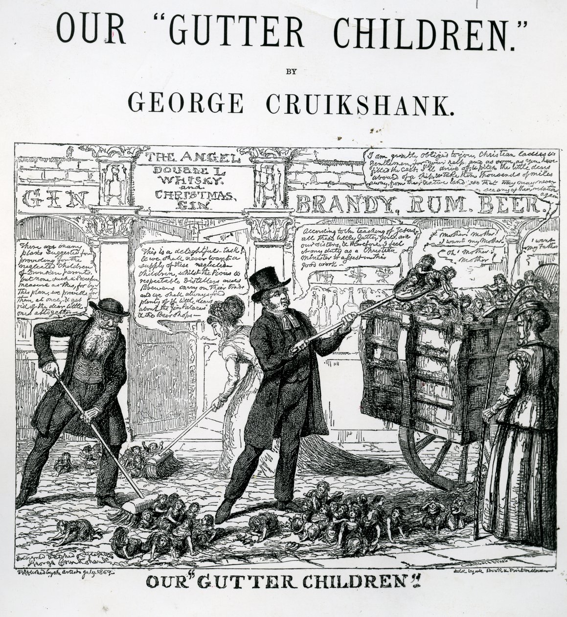 Nos enfants des rues, 1869 - George Cruikshank