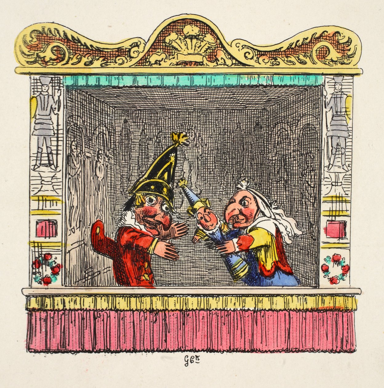 Punch et Judy avec l