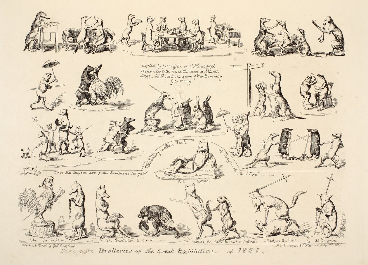 Certaines des drôleries de la Grande Exposition - George Cruikshank
