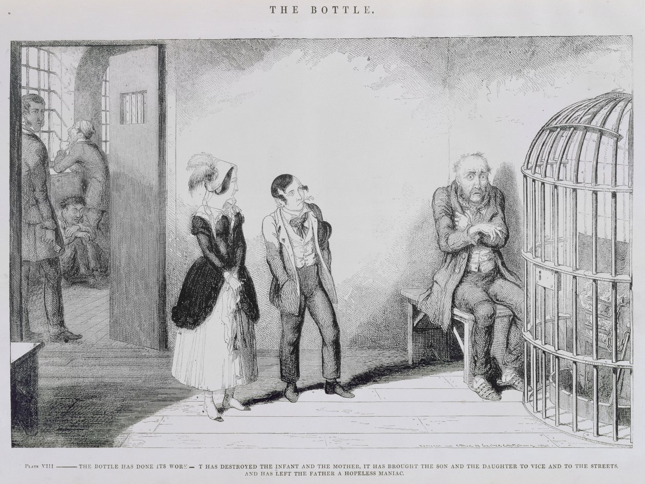 La Bouteille, Planche VIII, La bouteille a fait son travail - elle a détruit l