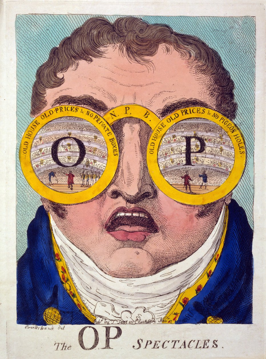 Les lunettes OP, pub. 1809 - George Cruikshank