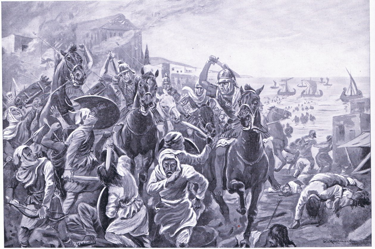 La capture de Tyr par Évagoras de Chypre - George Derville Rowlandson