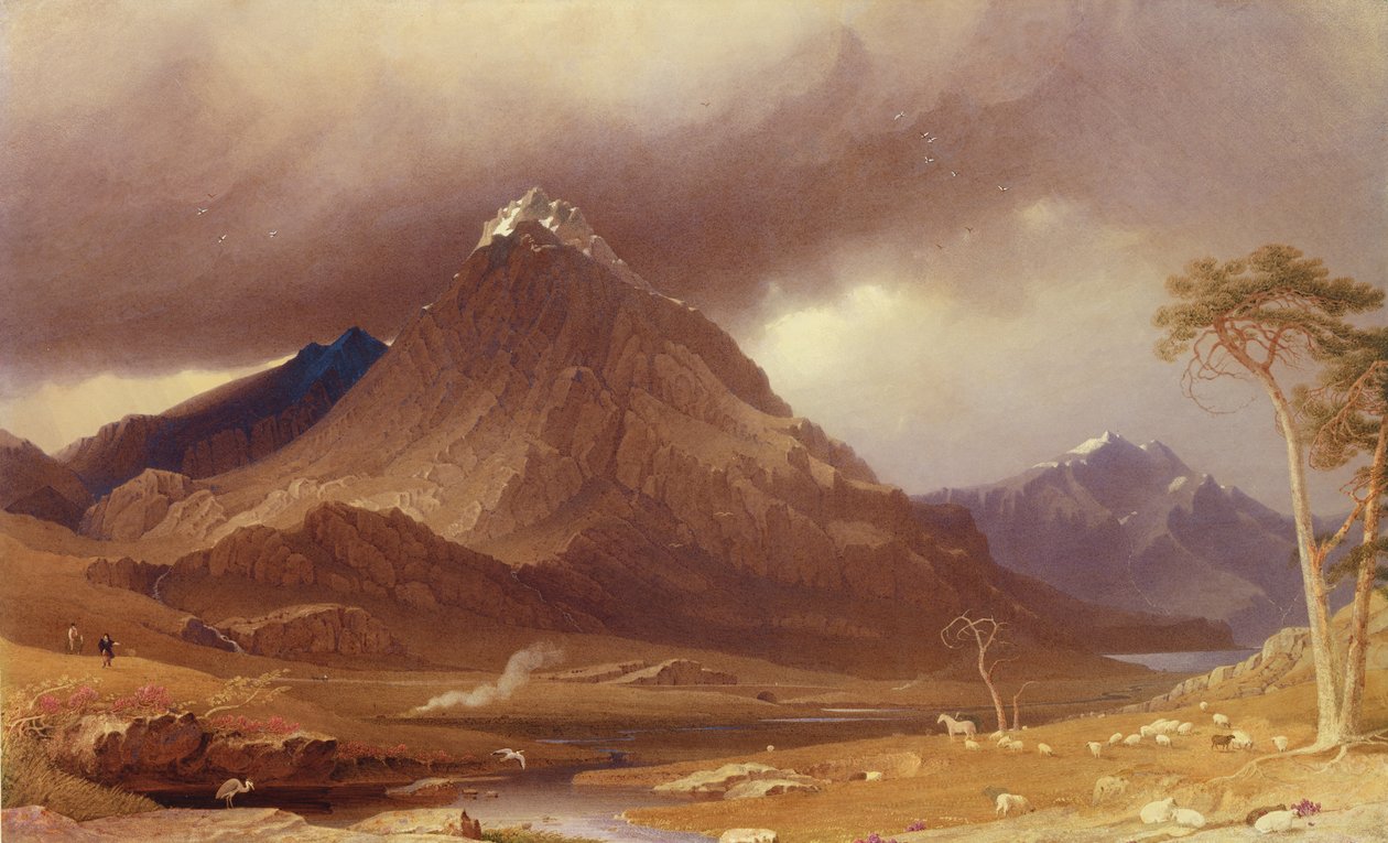 Tryfan, Carnarvonshire - George Fennel Robson