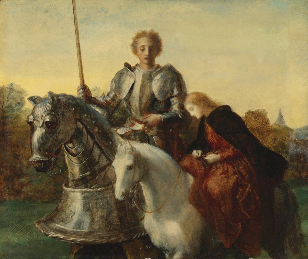 Étude pour Una et la Croix Rouge - George Frederick Watts
