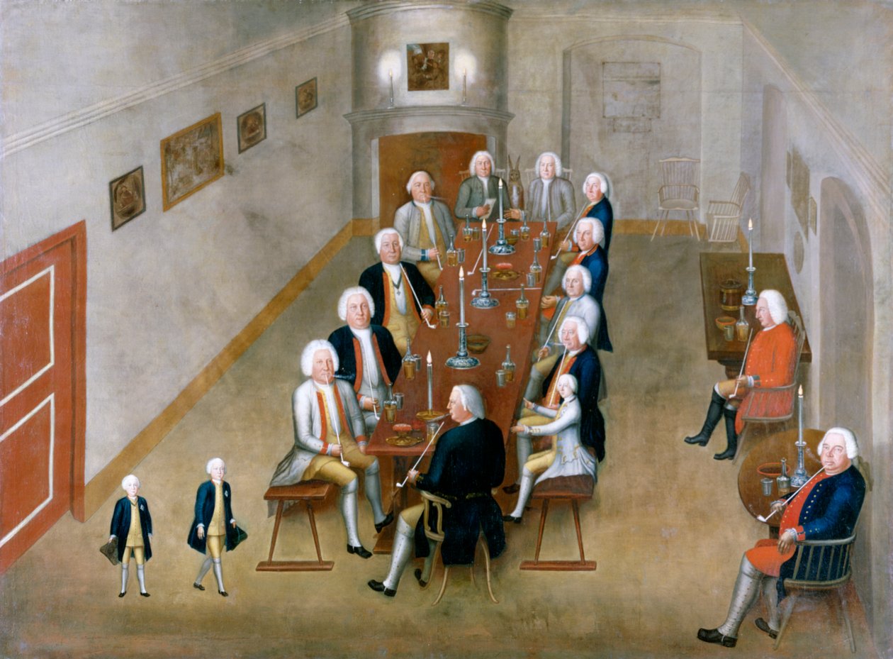 Le conseil fumant de Frédéric-Guillaume Ier de Prusse, c.17378 - George Lisiewski