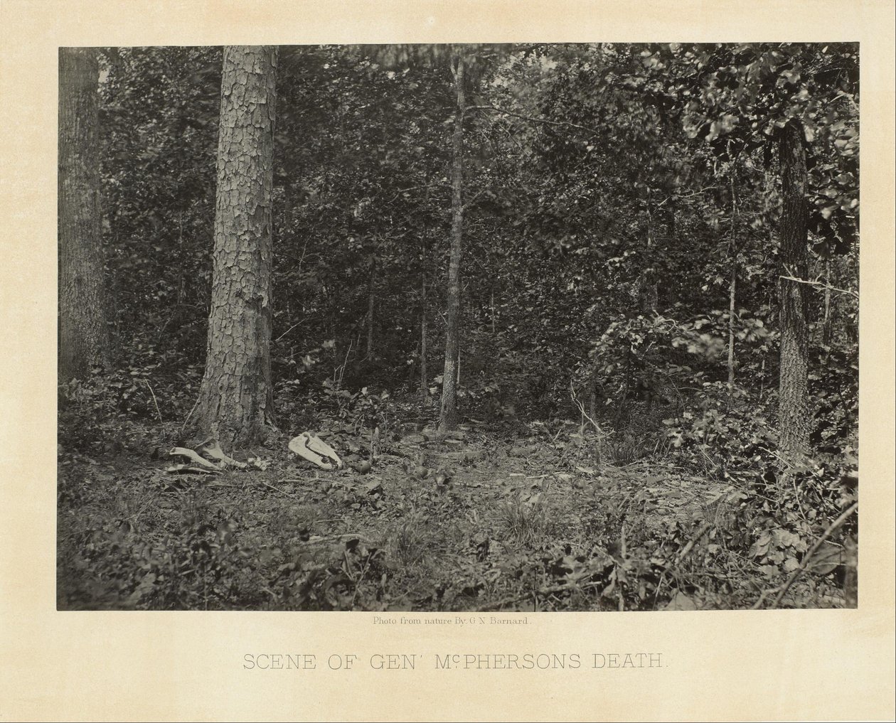 Lieu de la mort du général McPherson - George N. Barnard