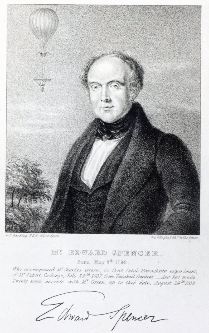 M. Edward Spencer, lithographie par Day et Haghe, 1839 - George Perfect Harding