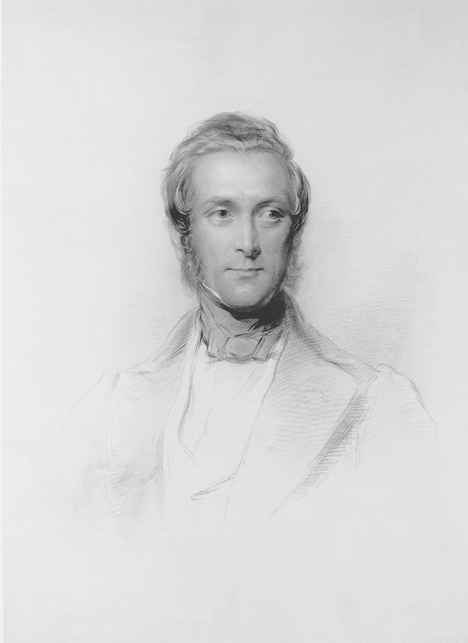 Portrait de James Ramsay, 10e comte et 1er marquis de Dalhousie (1812-60) - George Richmond