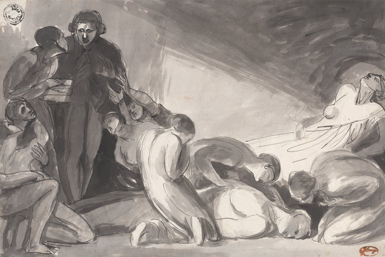 Howard visitant une prison - George Romney