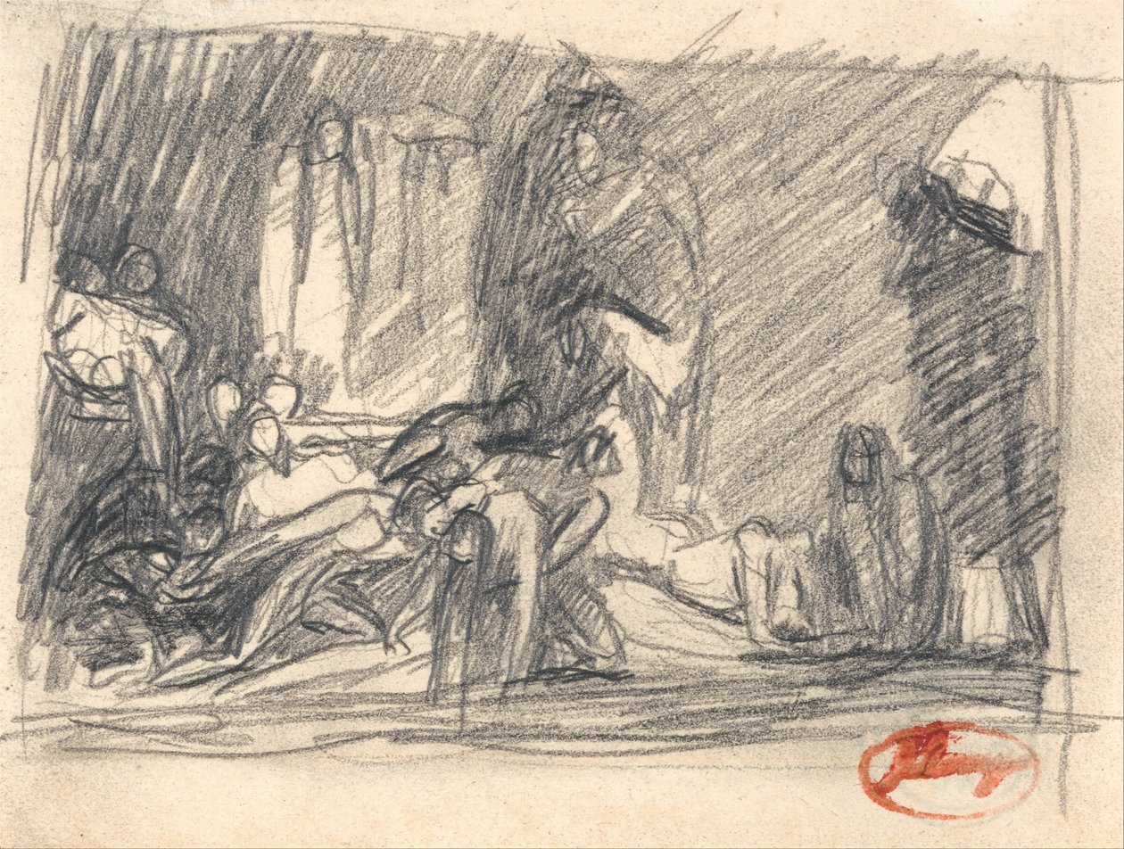 Howard visitant une prison - George Romney