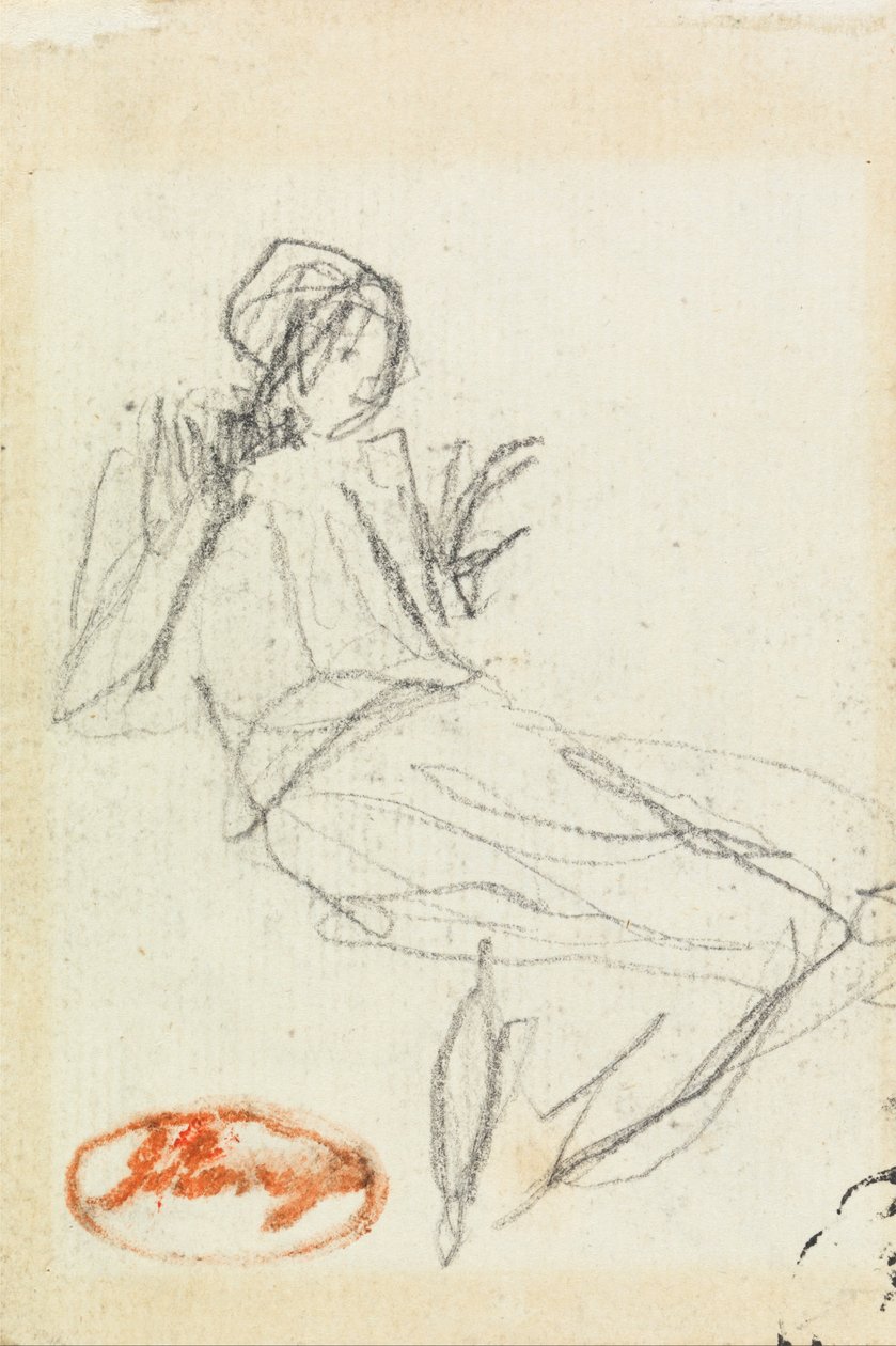 Jeune paysanne assise - George Romney