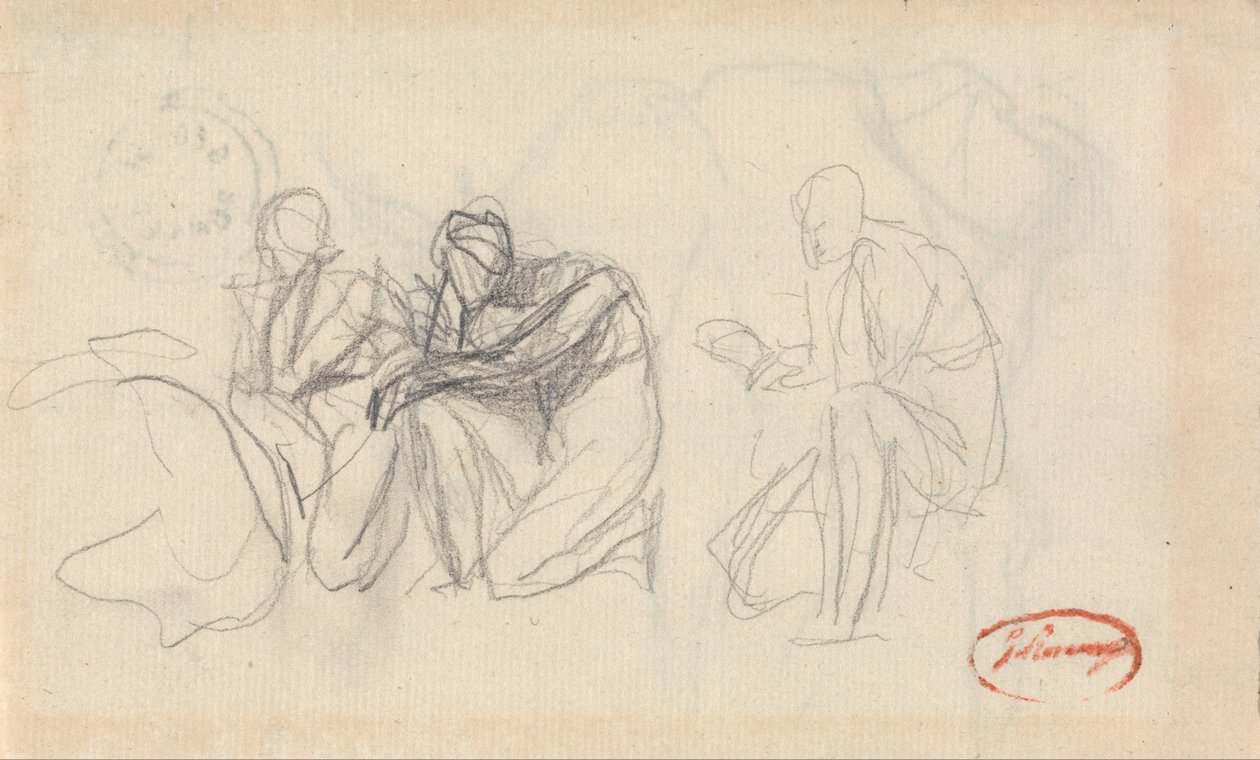 Trois figures agenouillées - George Romney