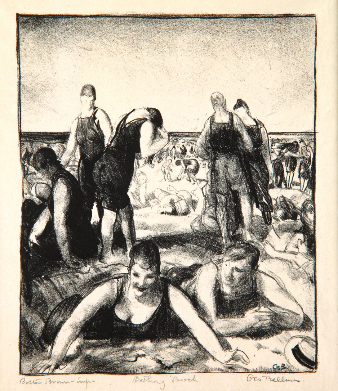 Plage de baignade, 1921 - George Wesley Bellows