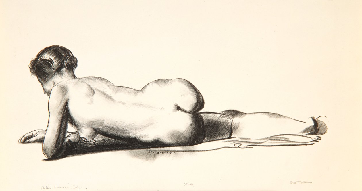 Étude de nu, femme allongée, 1923-24 - George Wesley Bellows