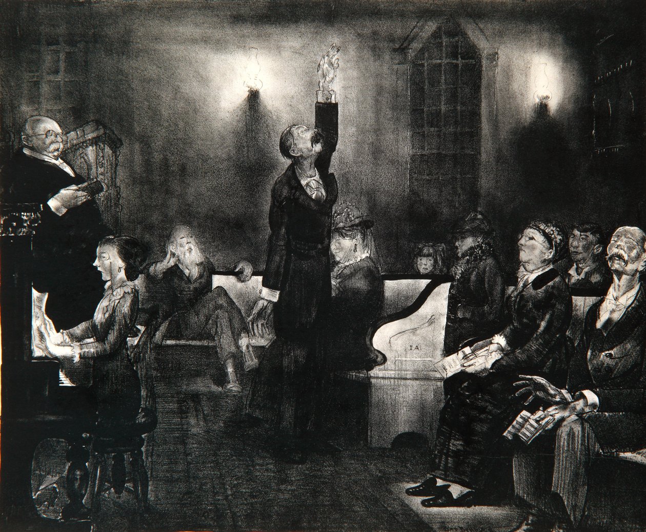Réunion de prière, 1916 - George Wesley Bellows