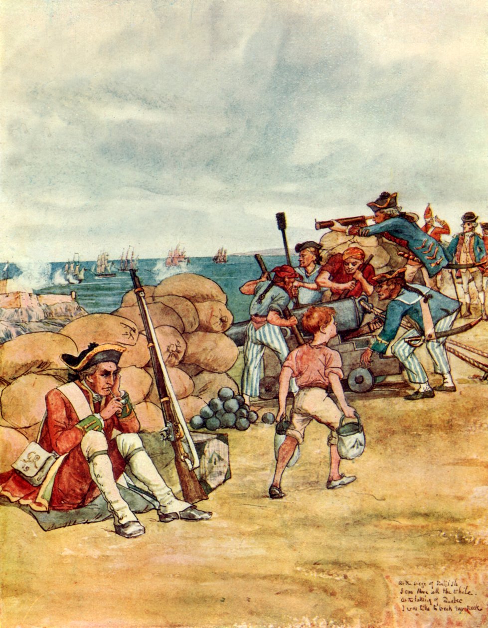 Au siège de Belle Isle (lithographie couleur) - George 9th Earl of Carlisle Howard