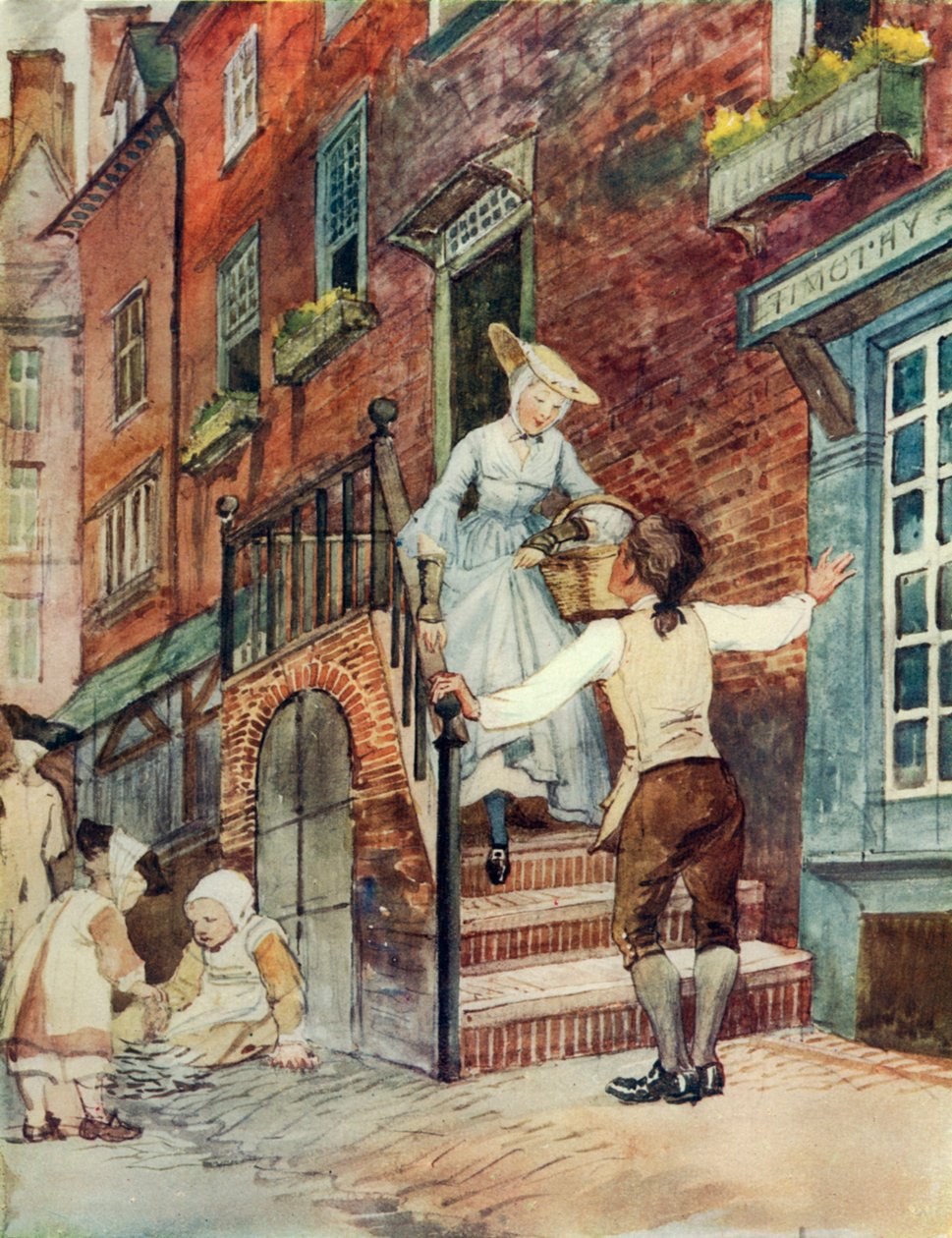 Sally dans notre allée (lithographie couleur) - George 9th Earl of Carlisle Howard