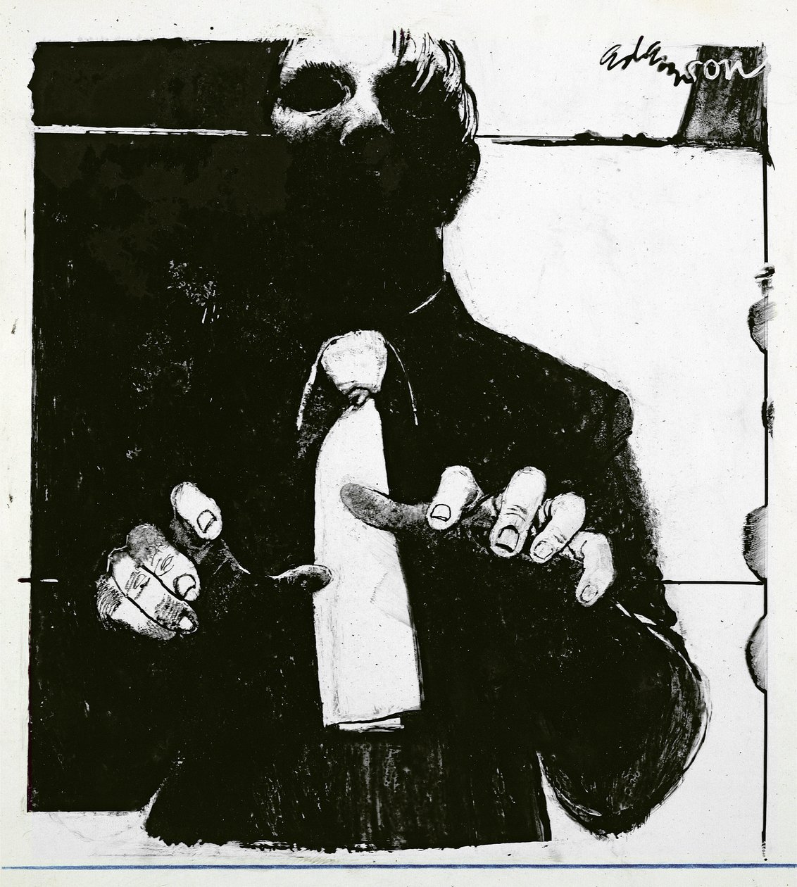Illustration pour Soigner un Patient Aveugle, un article dans Nursing Times, publié le 30 octobre 1975 - George Adamson