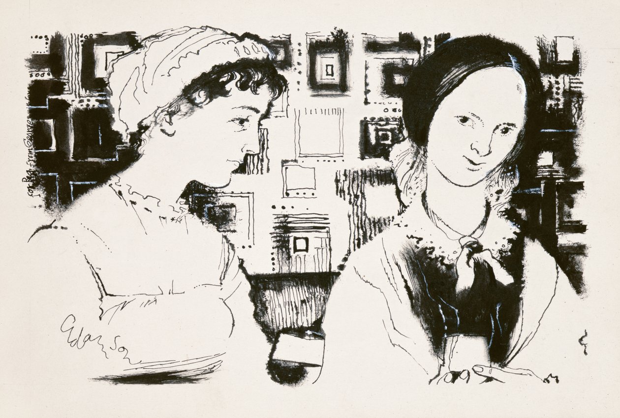 Jane Austen (1775-1817) et Charlotte Brontë (1816-55) - une rencontre imaginaire - George Adamson