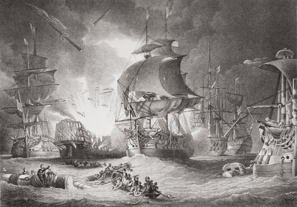 La bataille du Nil, 1er août 1798, de 