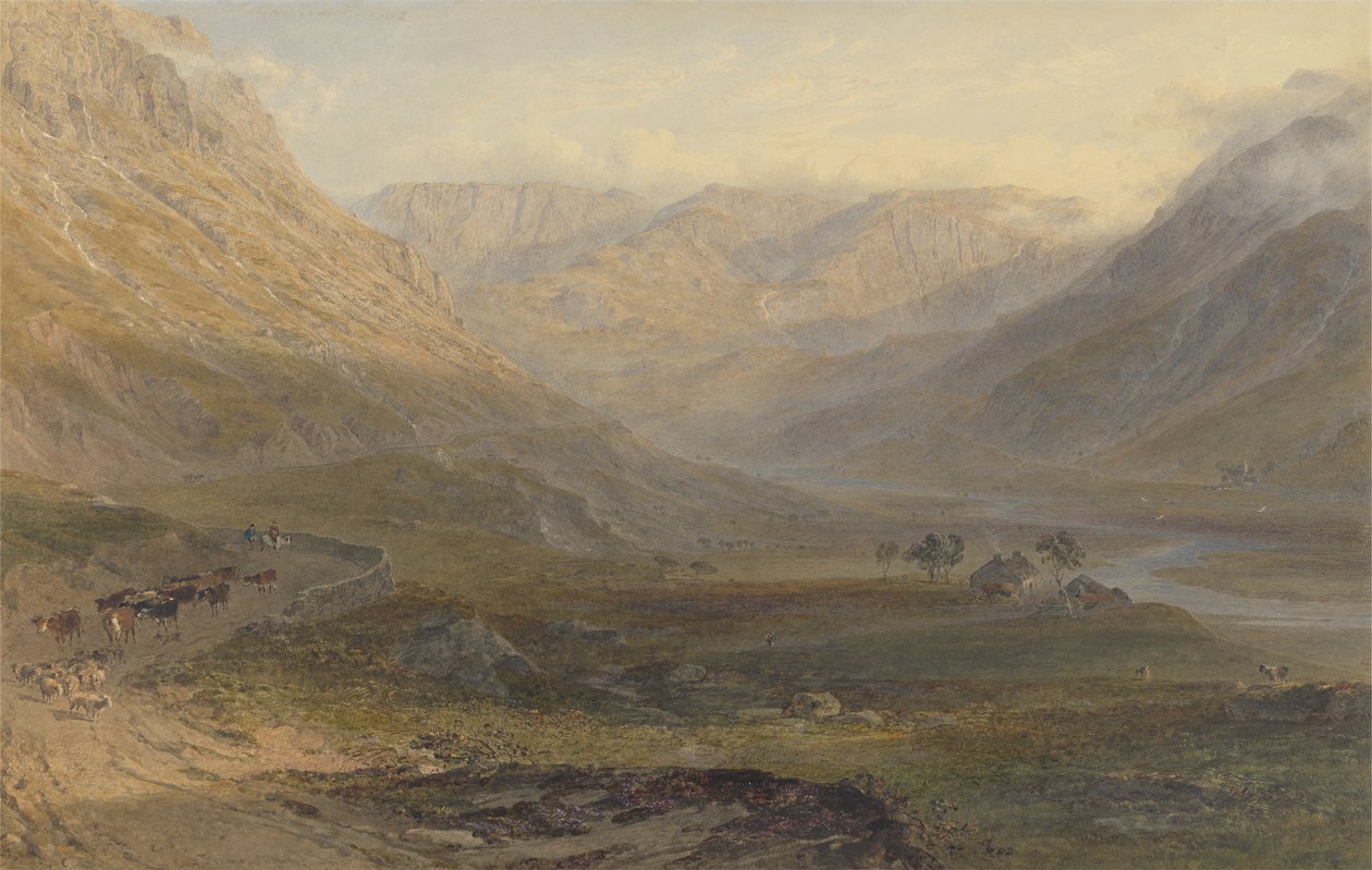 Nant Francon, nord du Pays de Galles, 1862 - George Arthur Fripp