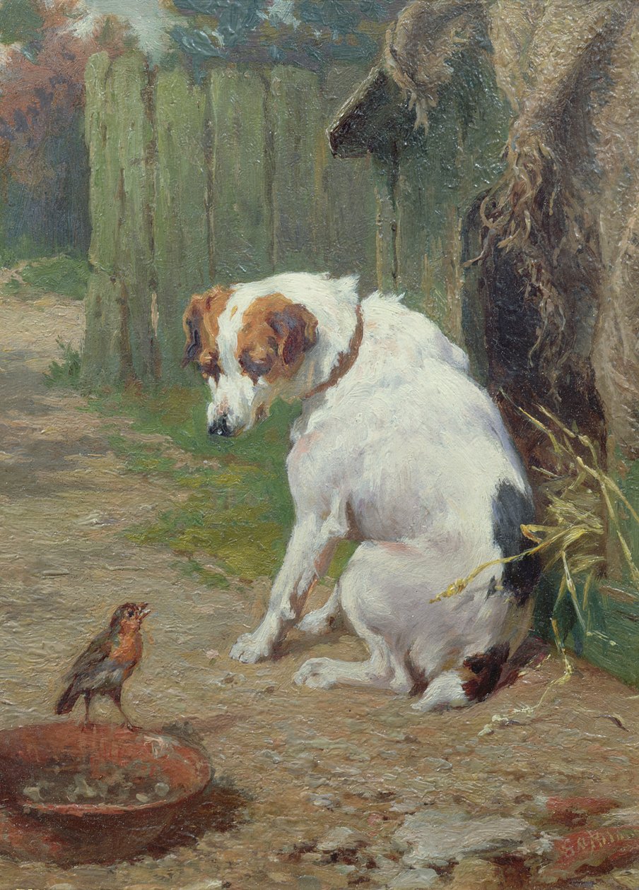 Un visiteur bienvenu - George Augustus Holmes