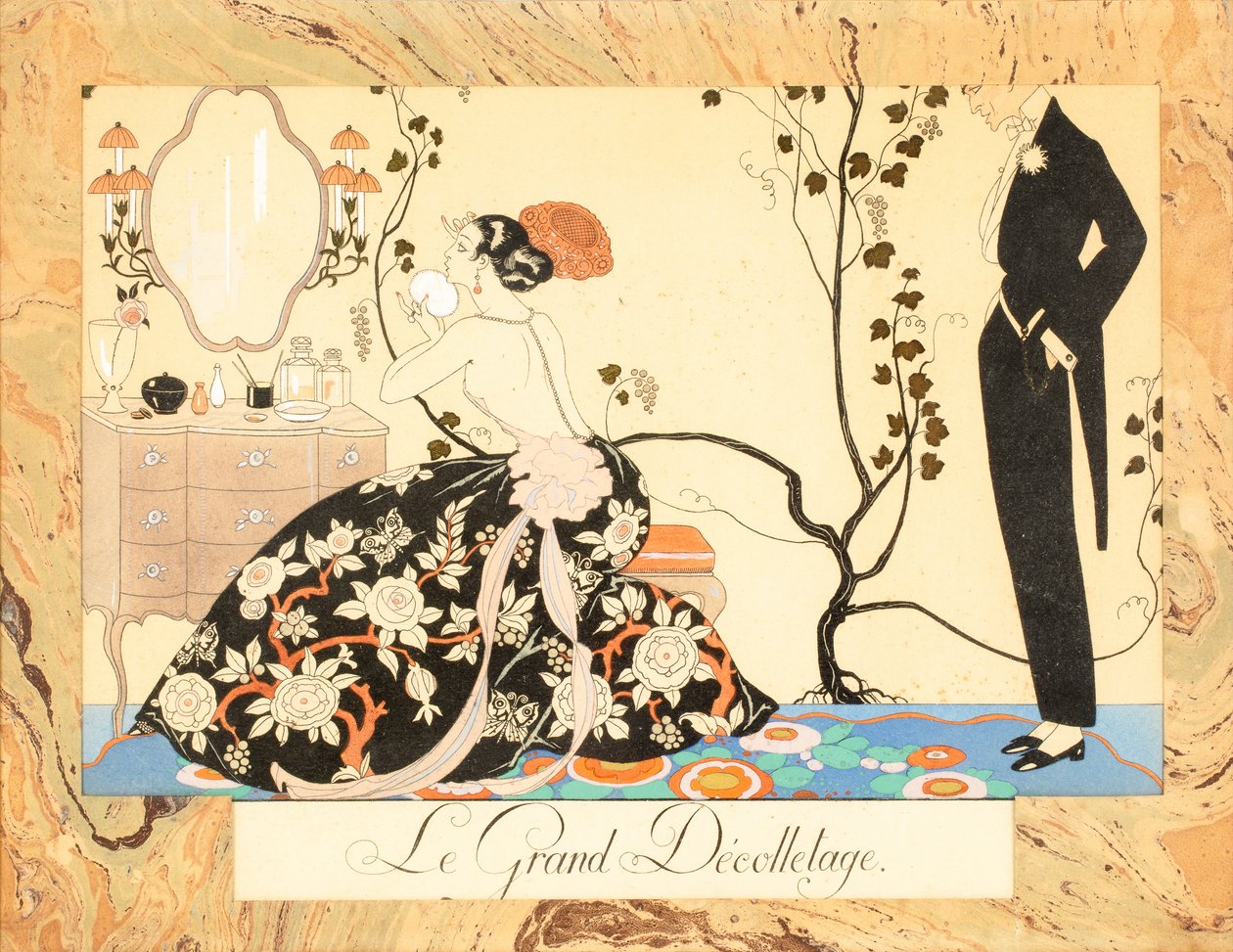 Le Grand Décolletage, du Bonheur du Jour ou, Les Grâces à la Mode, 1924 - George Barbier