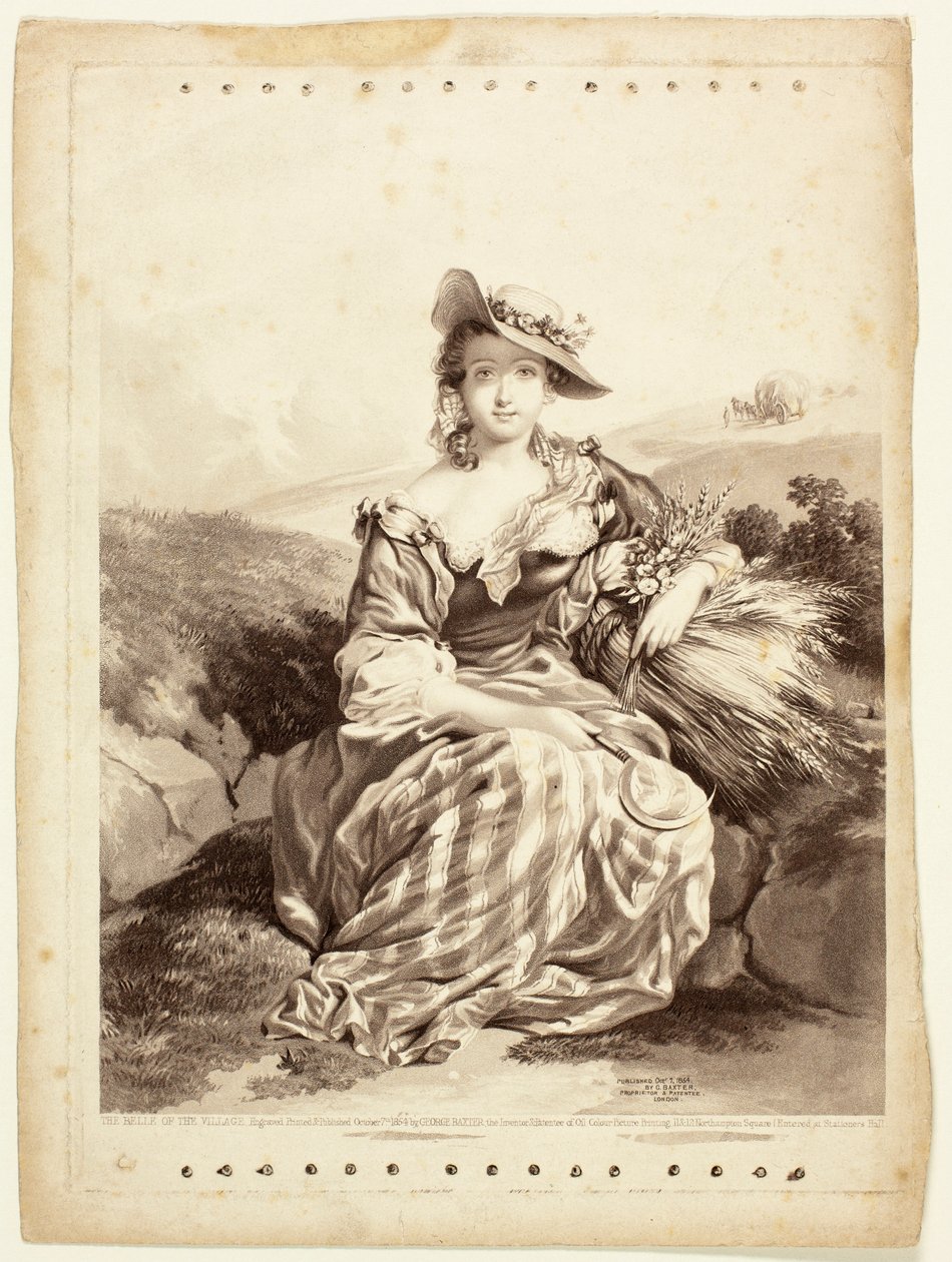 La belle du village - George Baxter