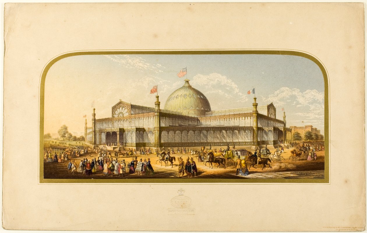 Palais de Cristal, New York - George Baxter