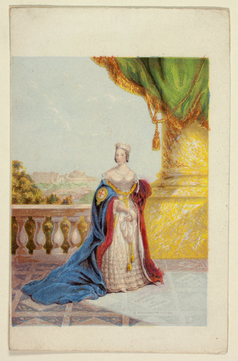 Sa Majesté la reine Victoria, également appelée « la reine De la Rue » - George Baxter