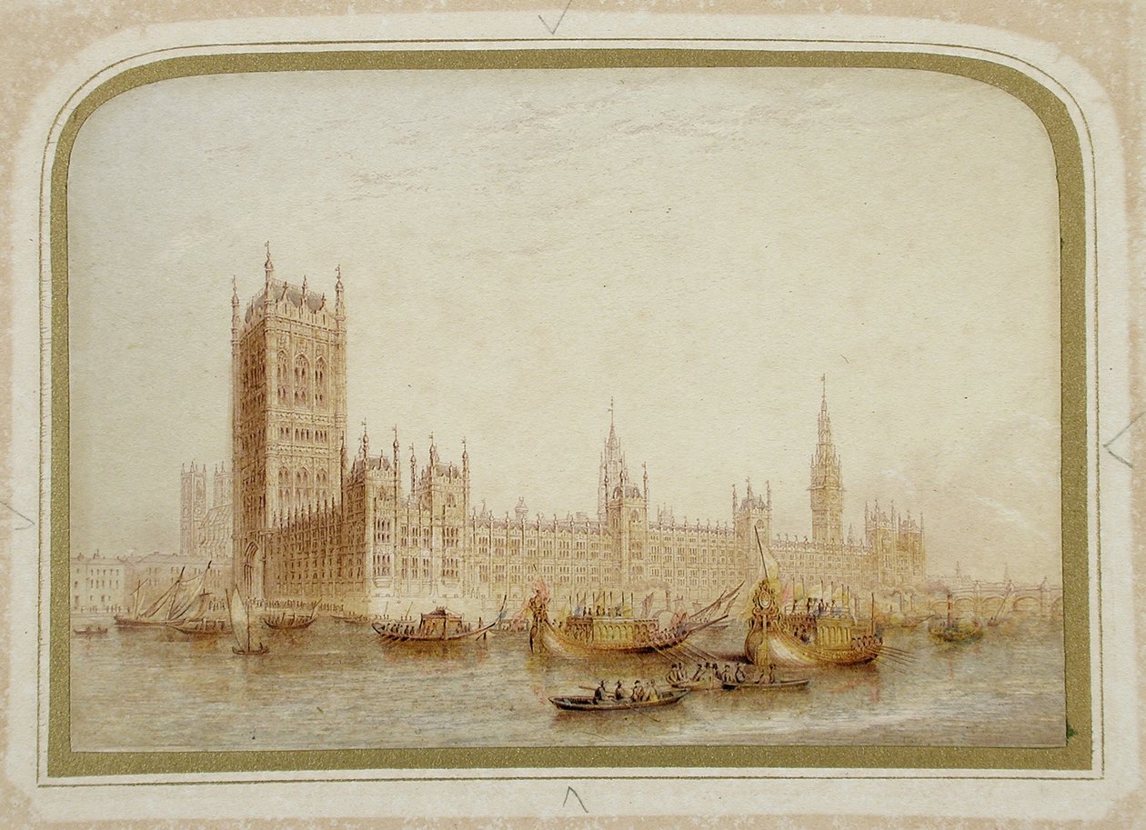 Palais du Parlement - George Baxter