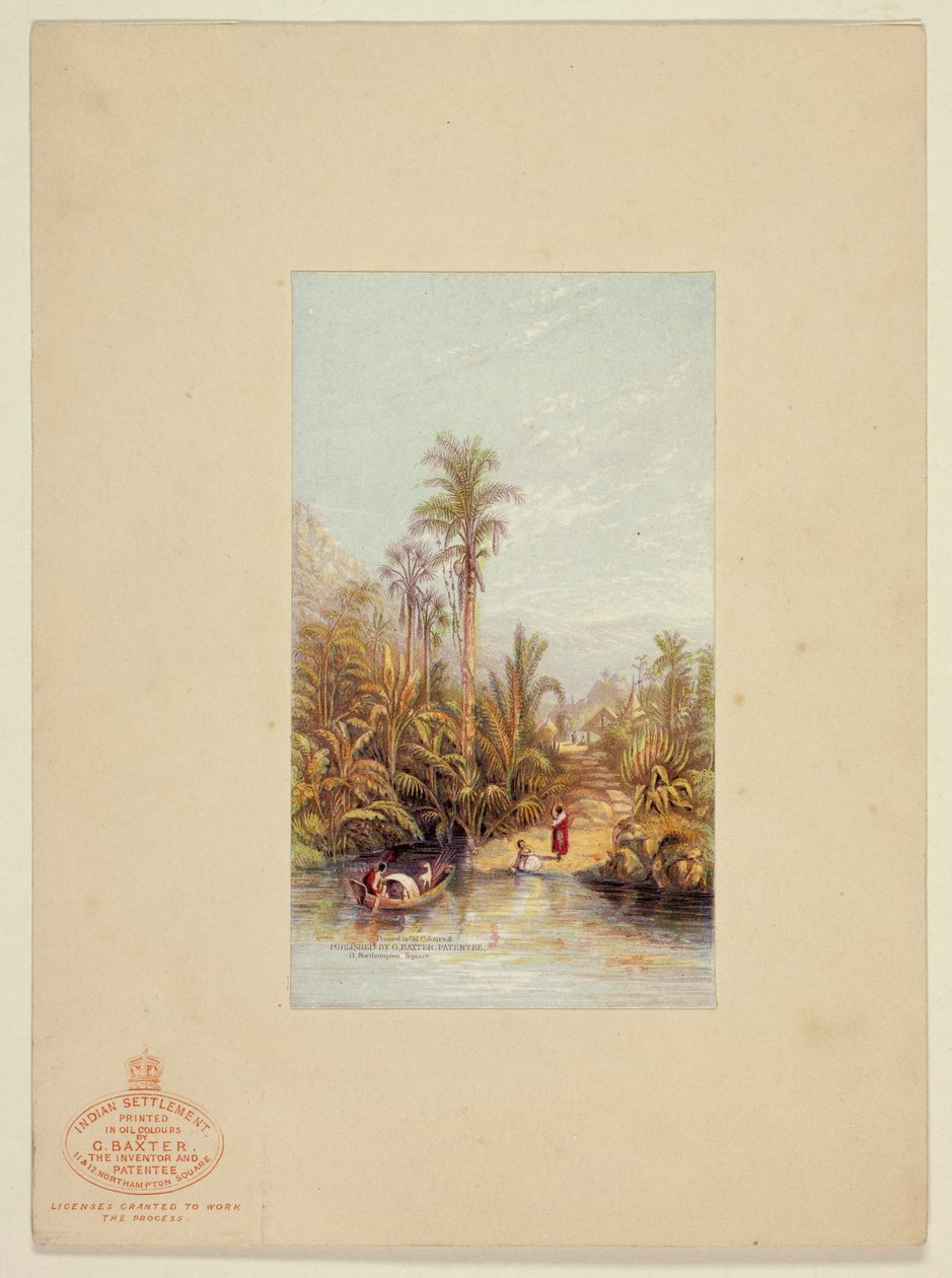 Récupération des terres indiennes - George Baxter