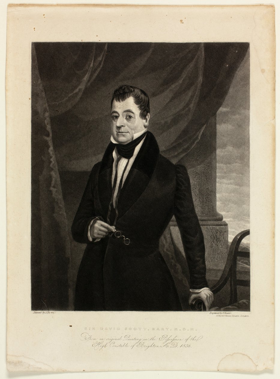 Sir David Scott, Bart., K.G.H. - George Baxter
